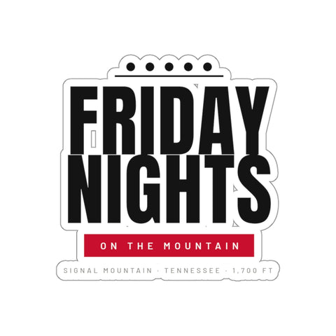 Friday Nights on the Mountain Sticker
