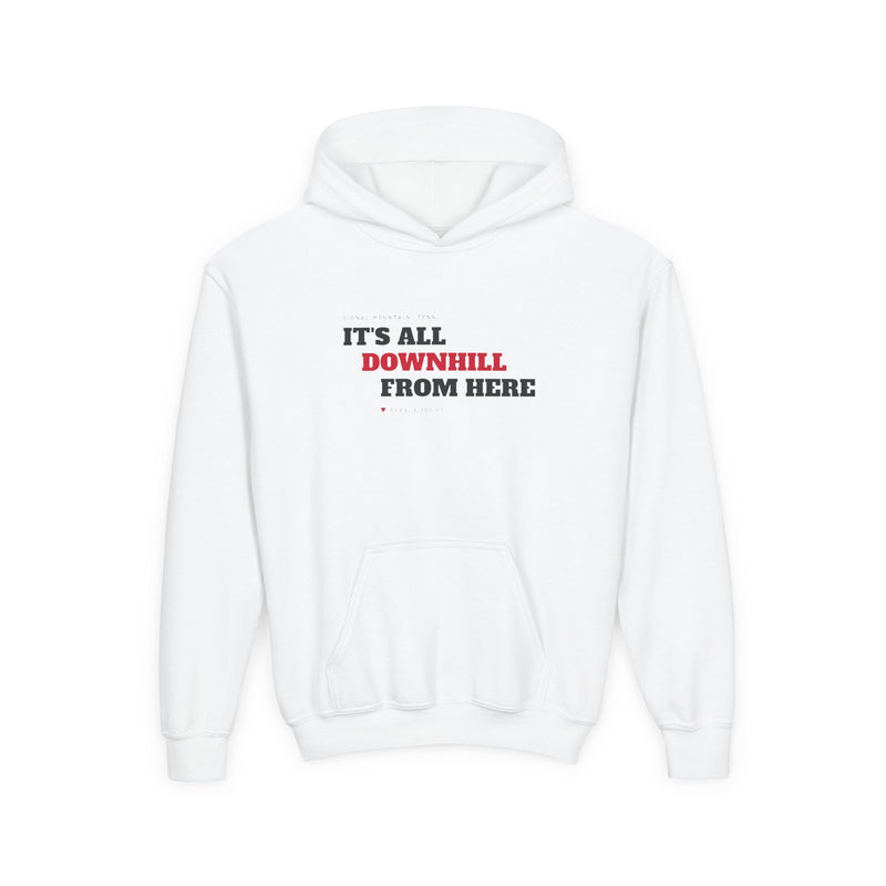 Youth It's All Downhill From Here Hoodie