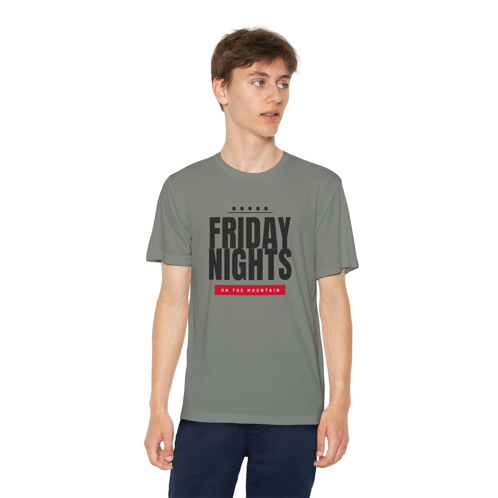 Youth Friday Nights on the Mountain Performance Tee — Signal Mountain, TN