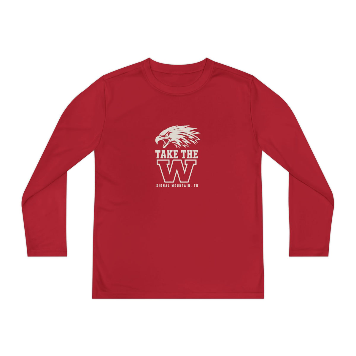Youth Take the W Eagle Long Sleeve Performance Tee — Signal Mountain, TN