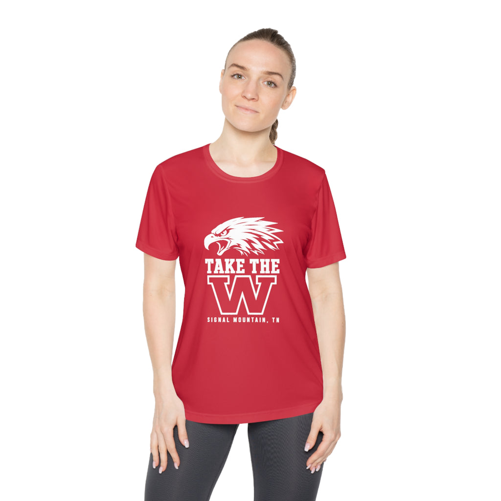 Women's Take the W Performance Tee — Signal Mountain, TN