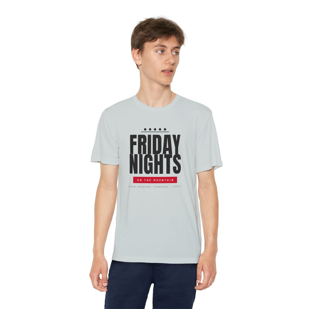 Youth Friday Nights on the Mountain Performance Tee — Signal Mountain, TN