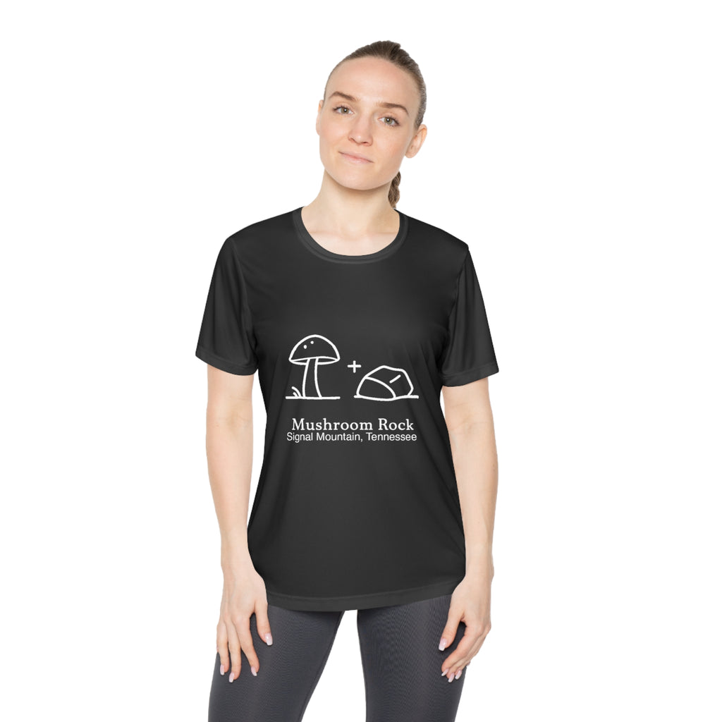 Women's Mushroom + Rock Performance Tee — Signal Mountain, TN