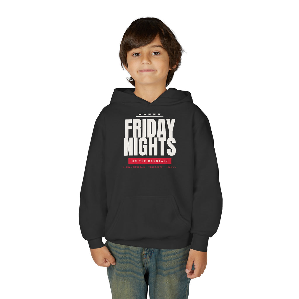 Youth Friday Nights on the Mountain Hoodie — Signal Mountain, TN