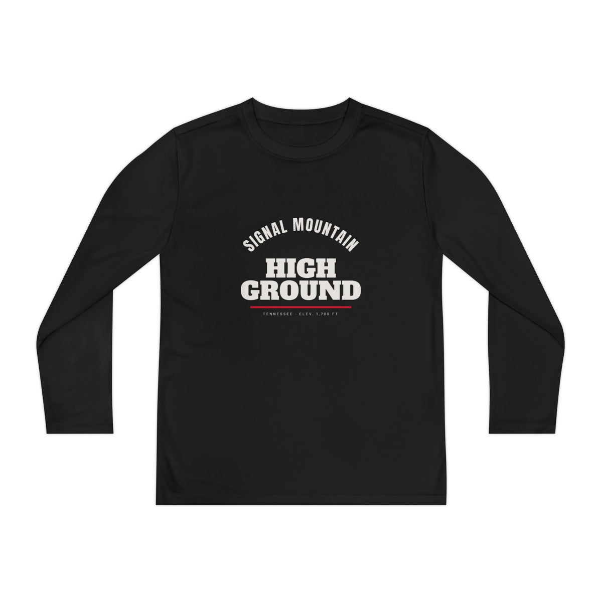 Youth Signal Mountain High Ground Long Sleeve Performance Tee — Signal Mountain, TN
