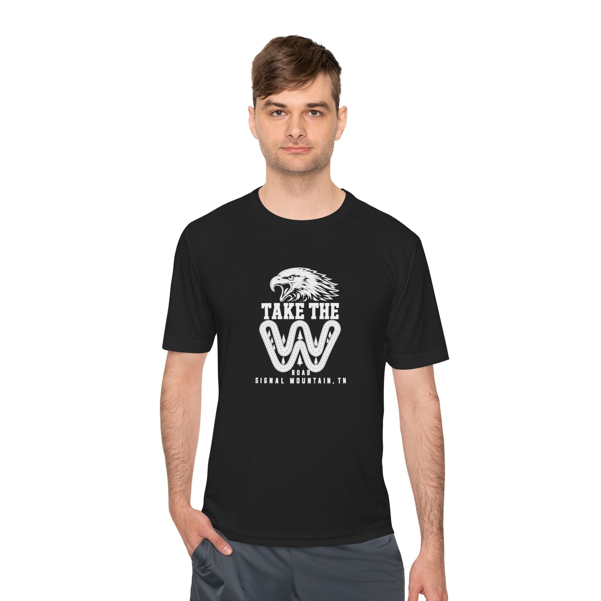 Men's Take the W Road Performance Tee — Signal Mountain, TN