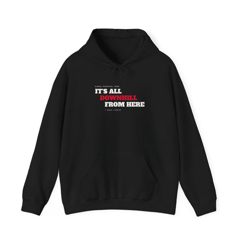 It's All Downhill From Here Hoodie — Signal Mountain, TN