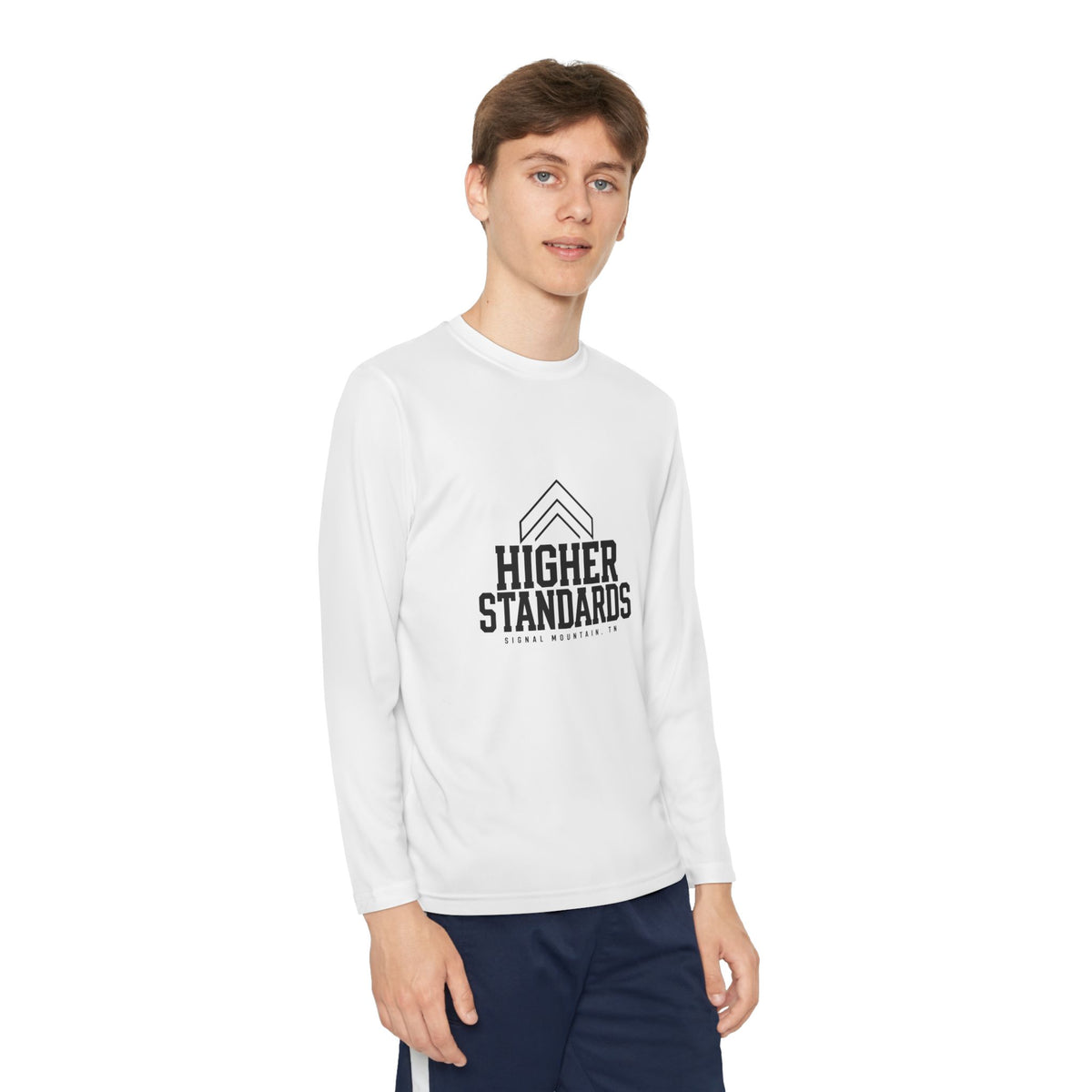 Youth Higher Standards Long Sleeve Performance Tee — Signal Mountain, TN