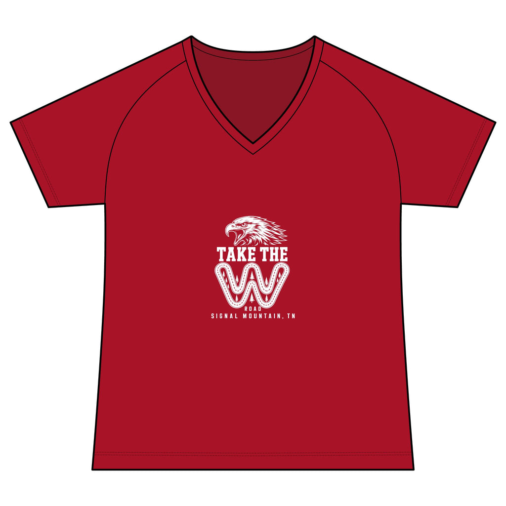 Women's Take the W Road Performance V-Neck — Signal Mountain, TN