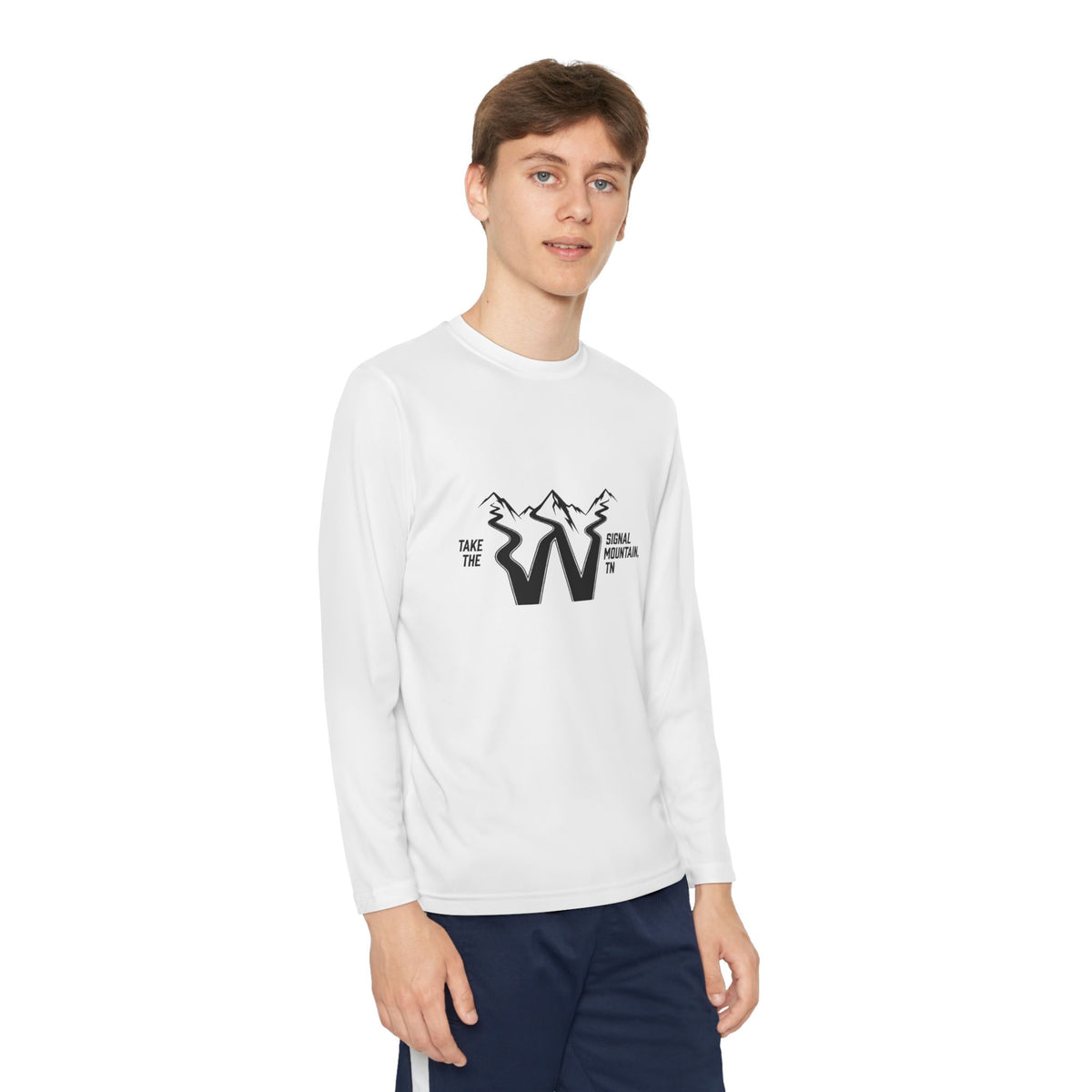 Youth Take the W Road Long Sleeve Performance Tee — Signal Mountain, TN
