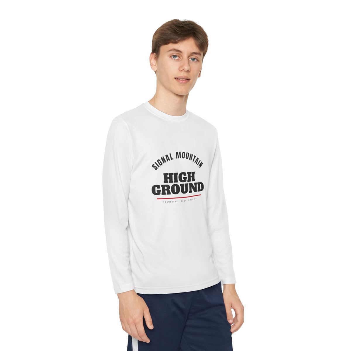 Youth Signal Mountain High Ground Long Sleeve Performance Tee — Signal Mountain, TN