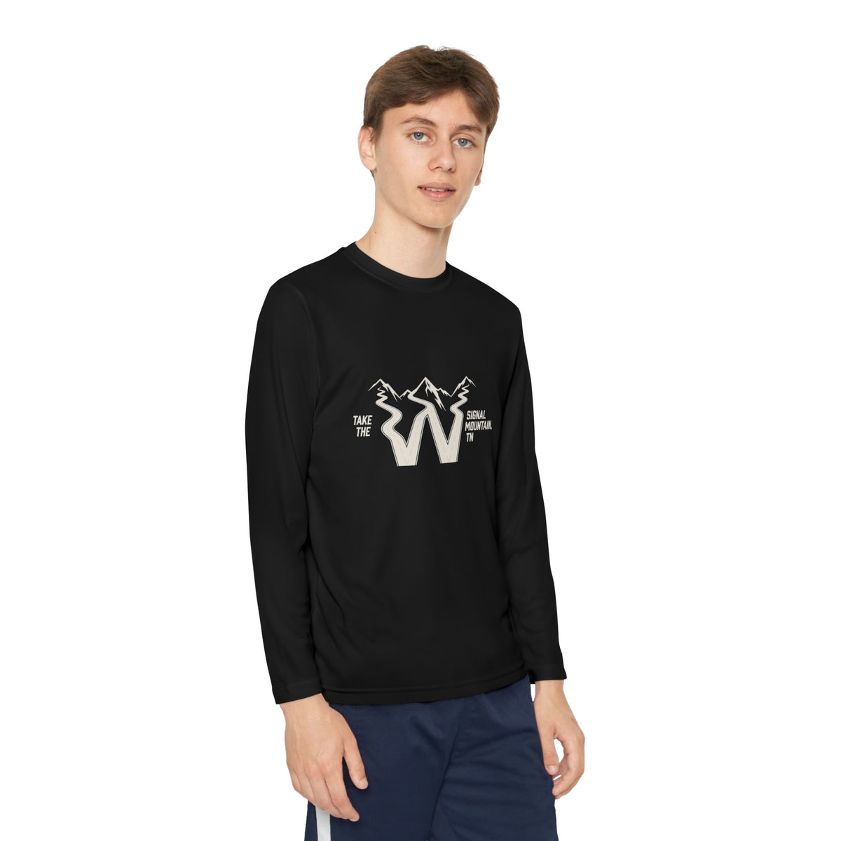 Youth Take the W Road Long Sleeve Performance Tee — Signal Mountain, TN