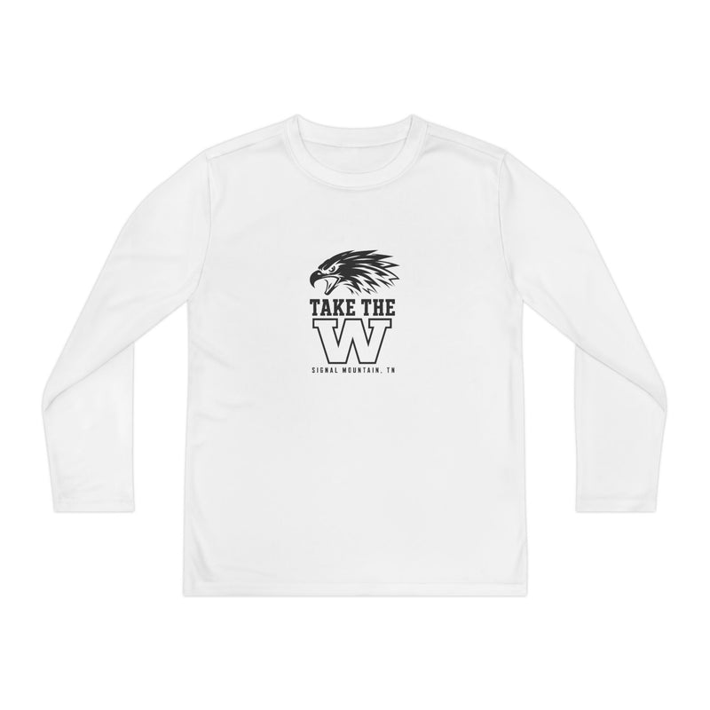 Youth Take the W Eagle Long Sleeve Performance Tee