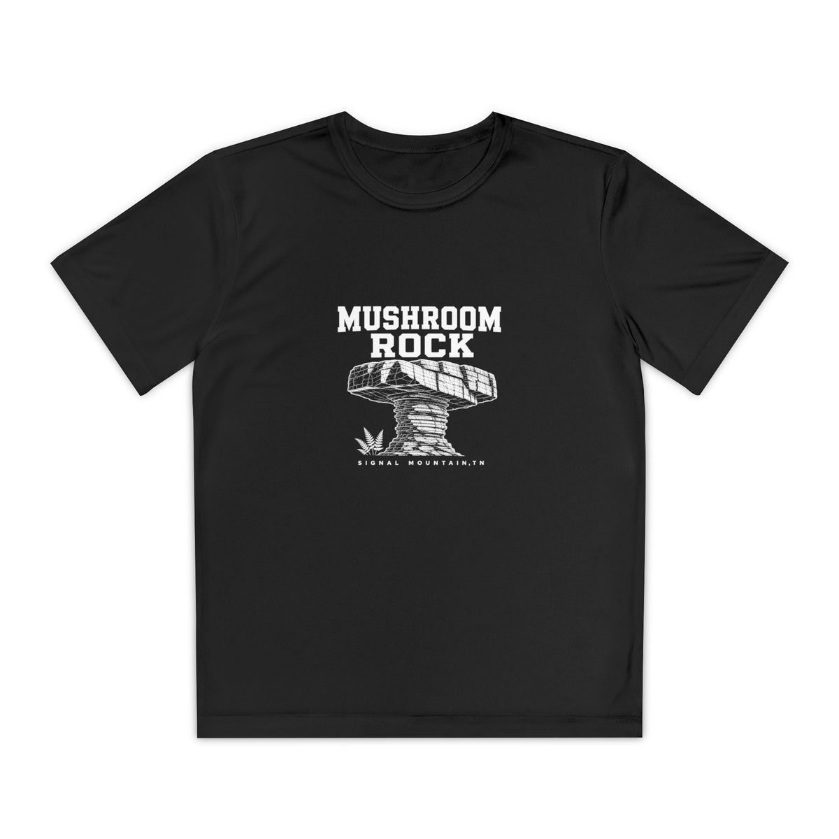 Youth Mushroom Rock Performance Tee — Signal Mountain, TN