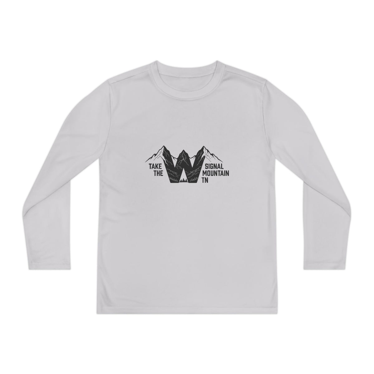 Youth Take the W Long Sleeve Performance Tee — Signal Mountain, TN