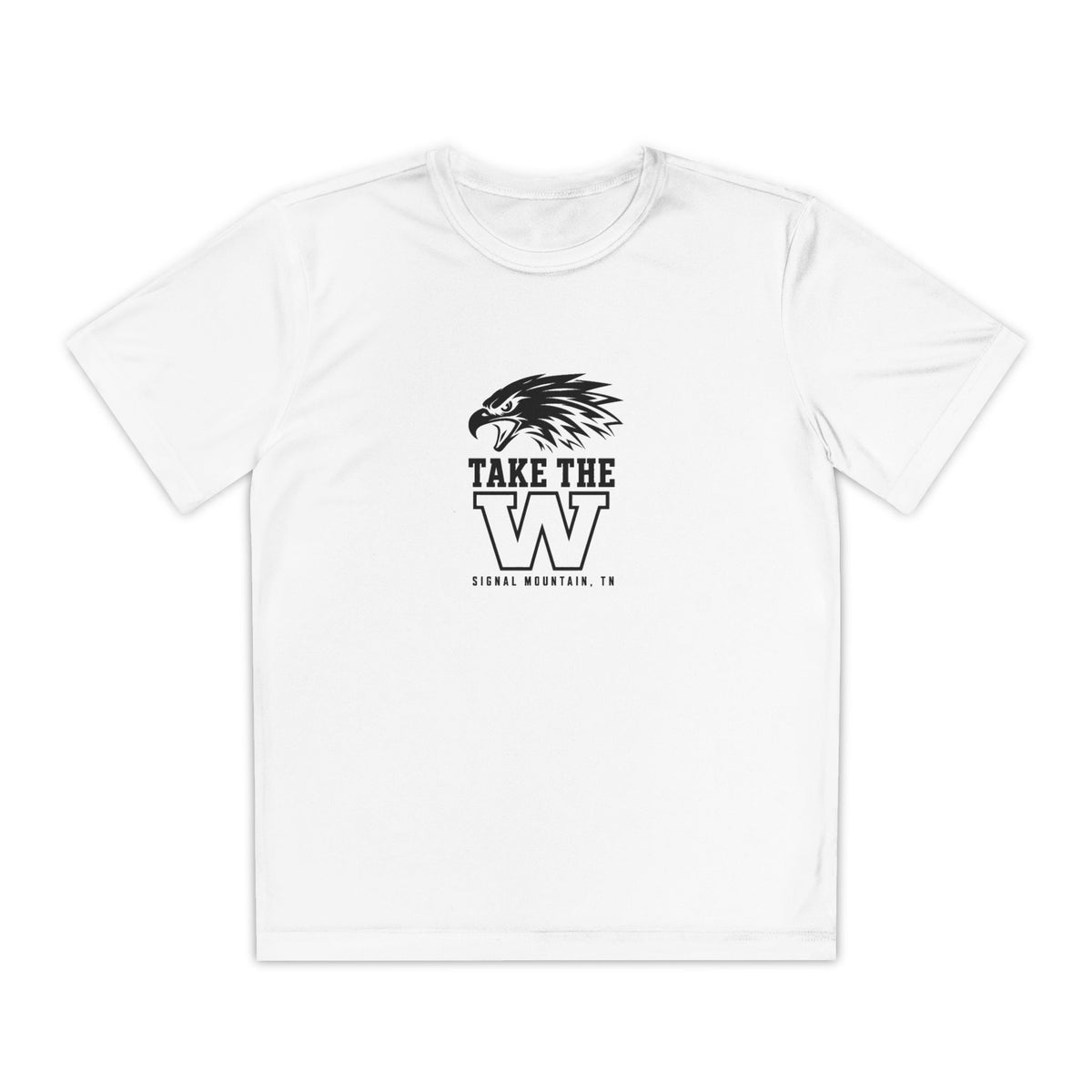 Youth Take the W Eagle Performance Tee — Signal Mountain, TN