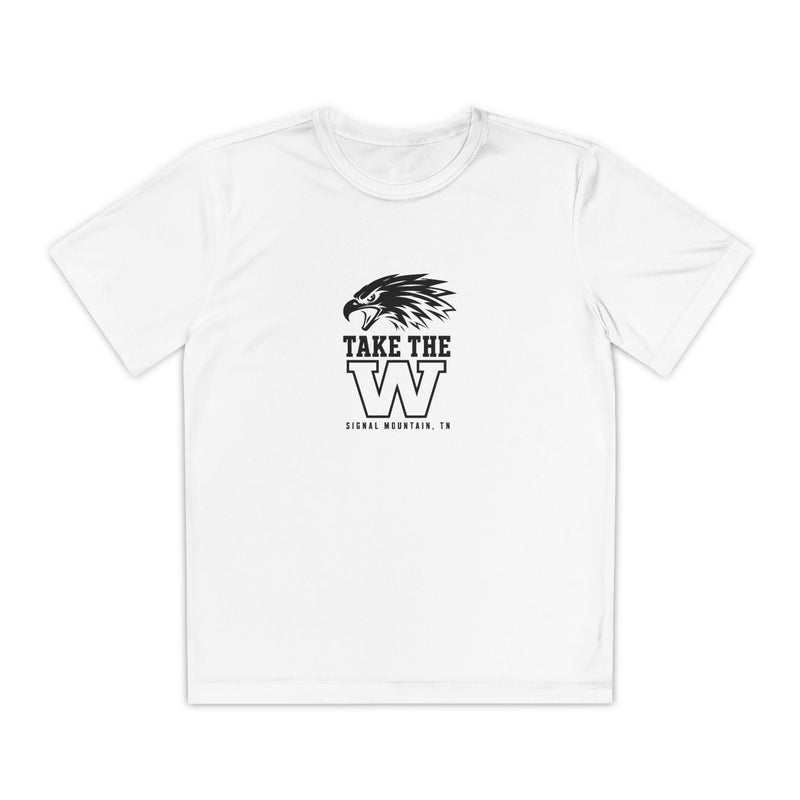 Youth Take the W Eagle Performance Tee