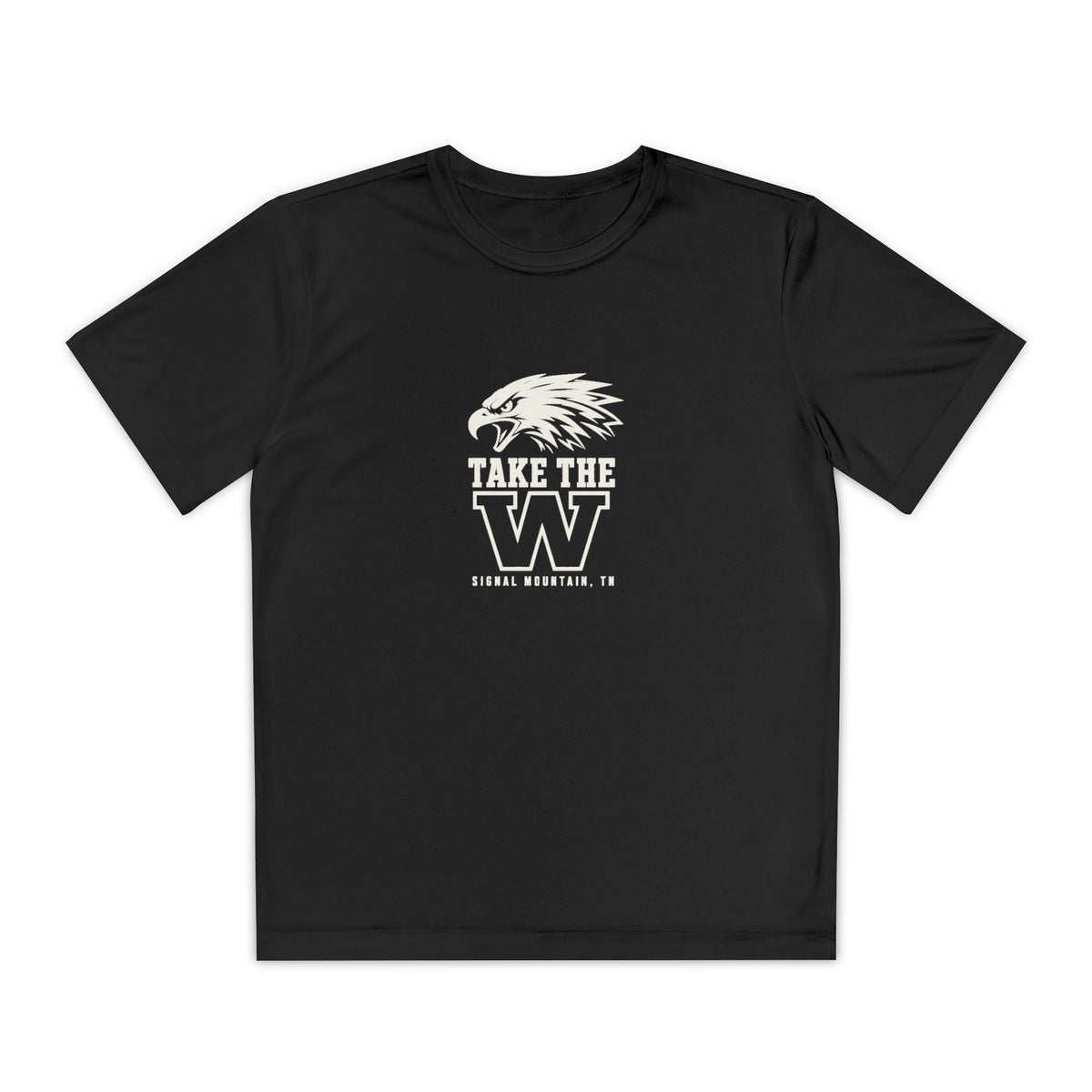 Youth Take the W Eagle Performance Tee — Signal Mountain, TN