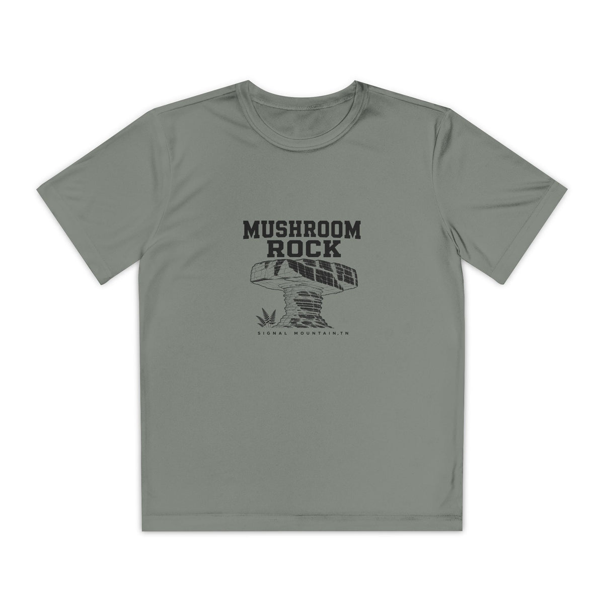 Youth Mushroom Rock Performance Tee — Signal Mountain, TN