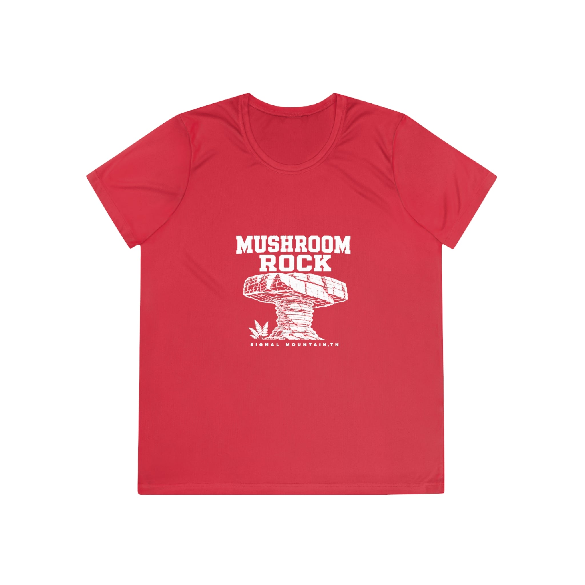 Women's Mushroom Rock Performance Tee — Signal Mountain, TN