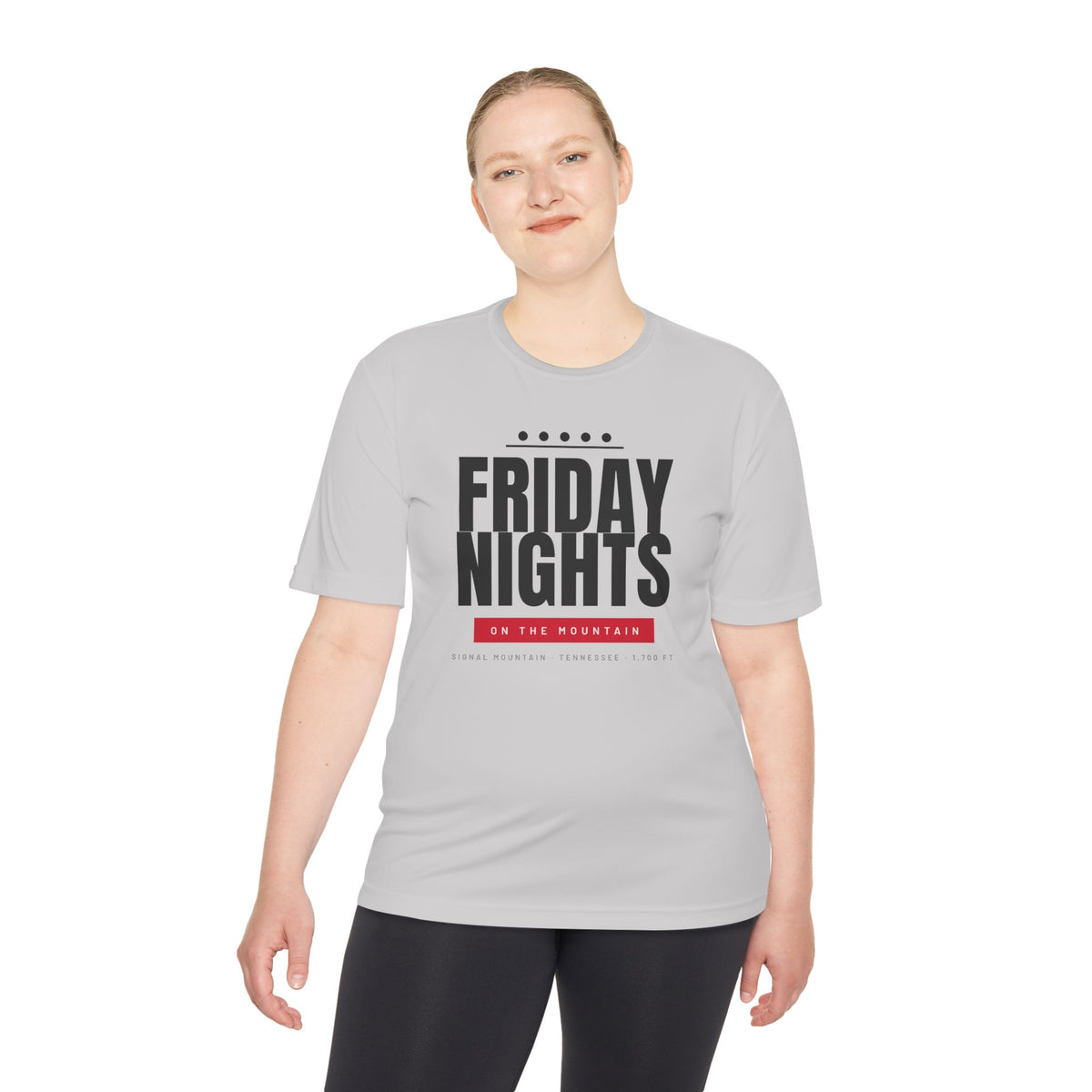 Men's Friday Nights on the Mountain Performance Tee — Signal Mountain, TN