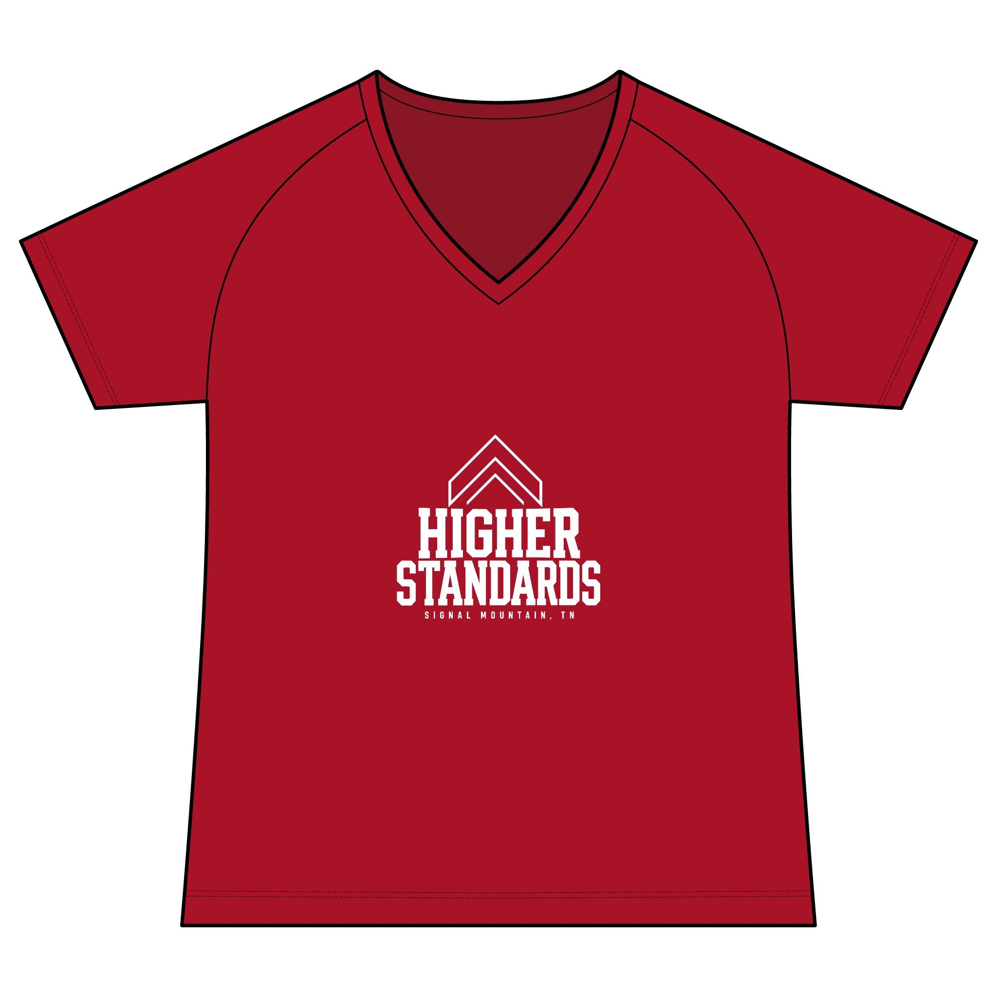Women's Higher Standards Performance V-Neck — Signal Mountain, TN