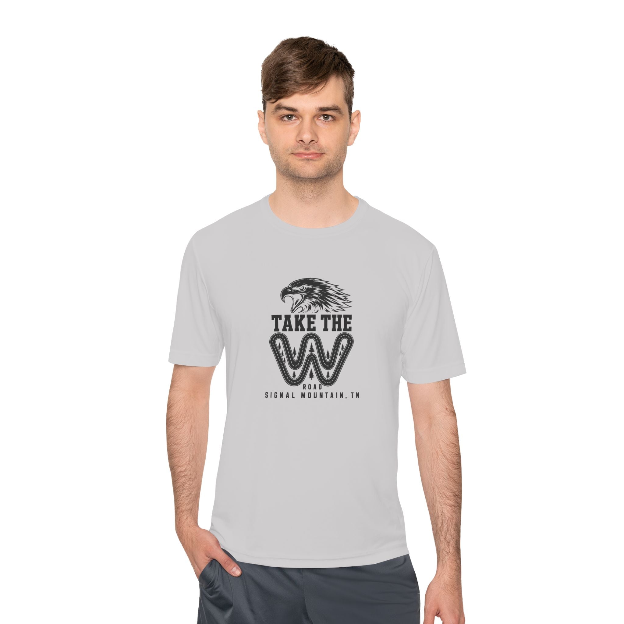 Men's Take the W Road Performance Tee — Signal Mountain, TN