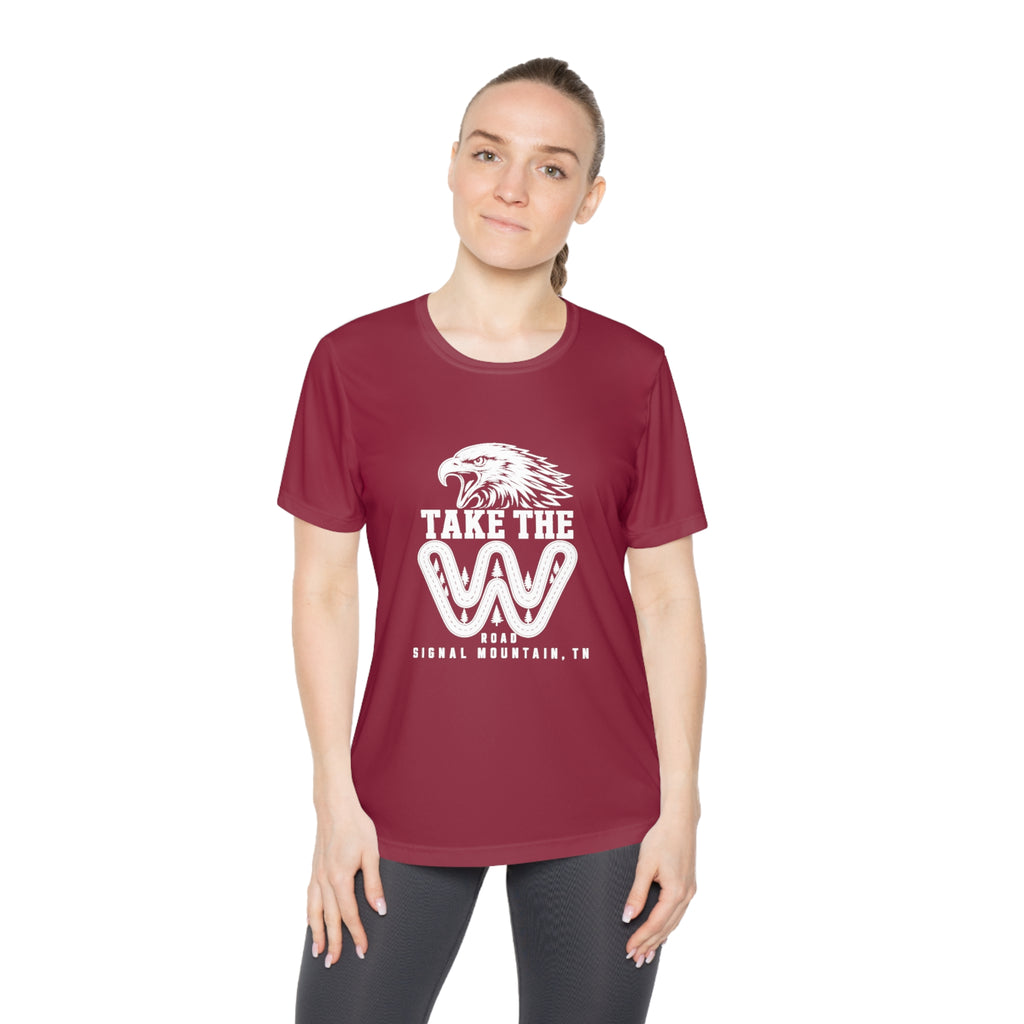 Women's Take the W Road Performance Tee — Signal Mountain, TN