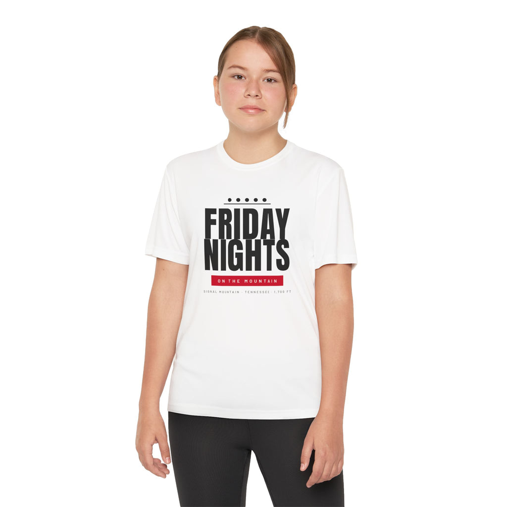 Youth Friday Nights on the Mountain Performance Tee — Signal Mountain, TN