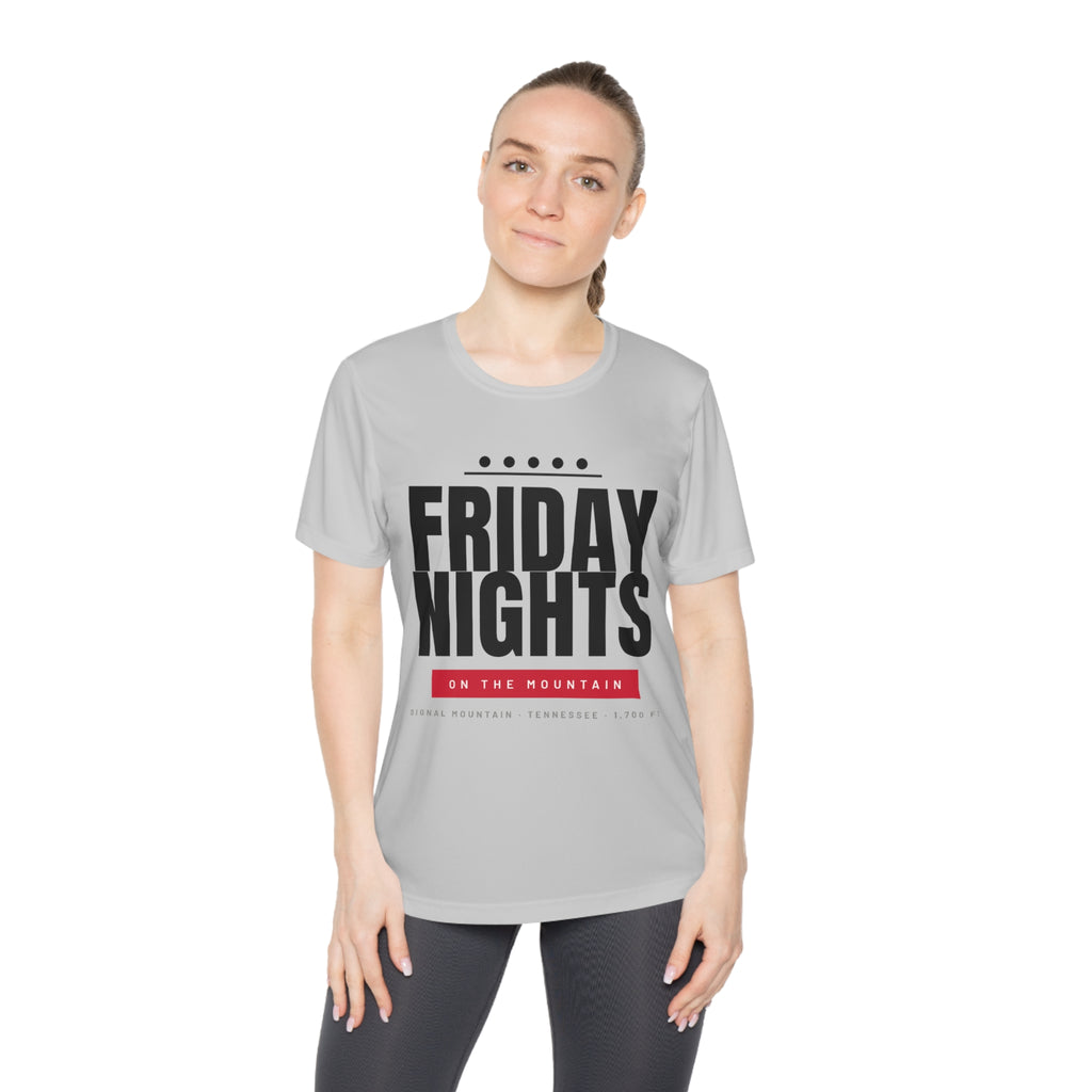 Women's Friday Nights on the Mountain Performance Tee — Signal Mountain, TN