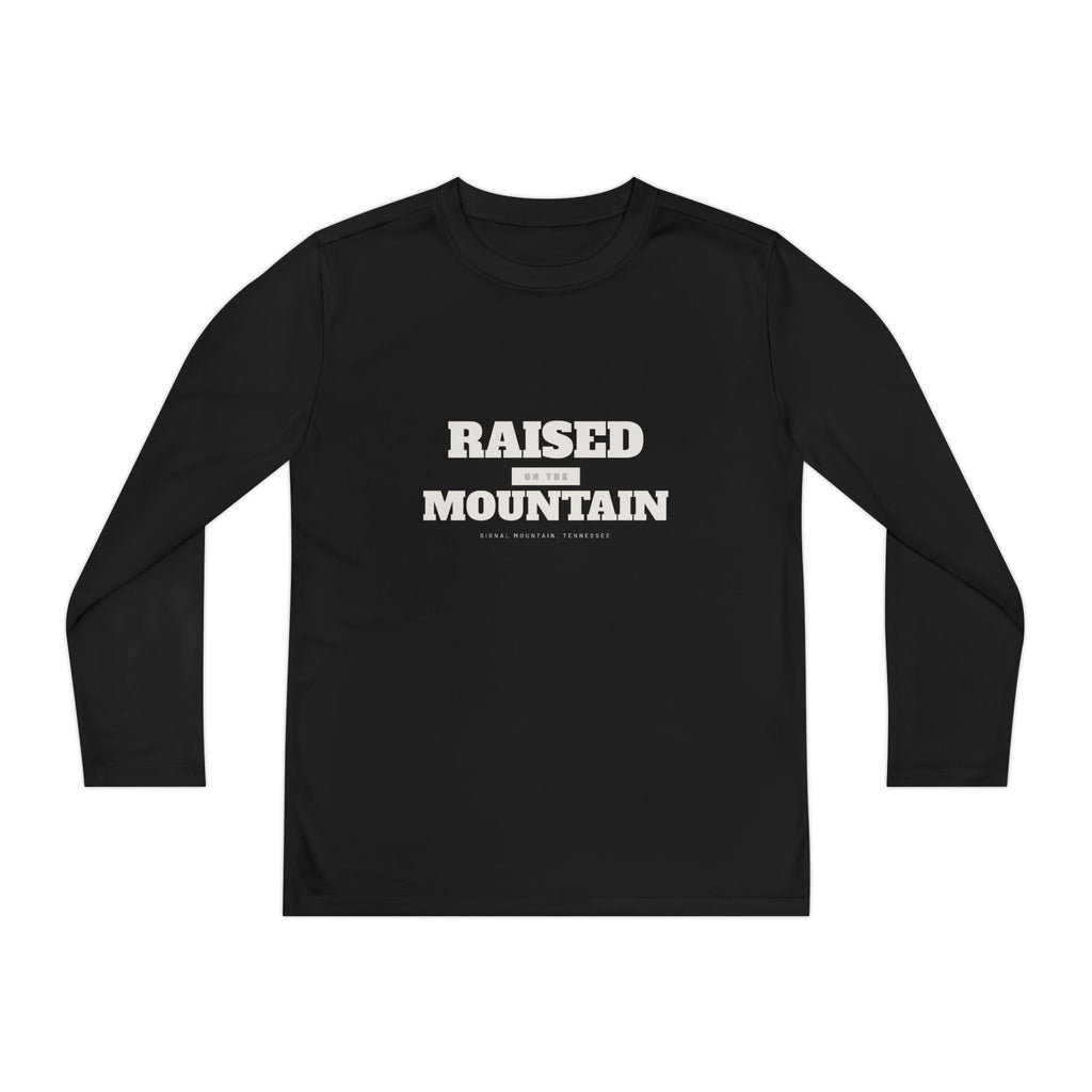 Youth Raised on the Mountain Long Sleeve Performance Tee — Signal Mountain, TN
