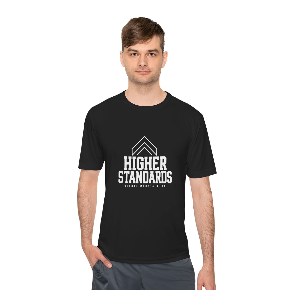 Men's Higher Standards Performance Tee — Signal Mountain, TN