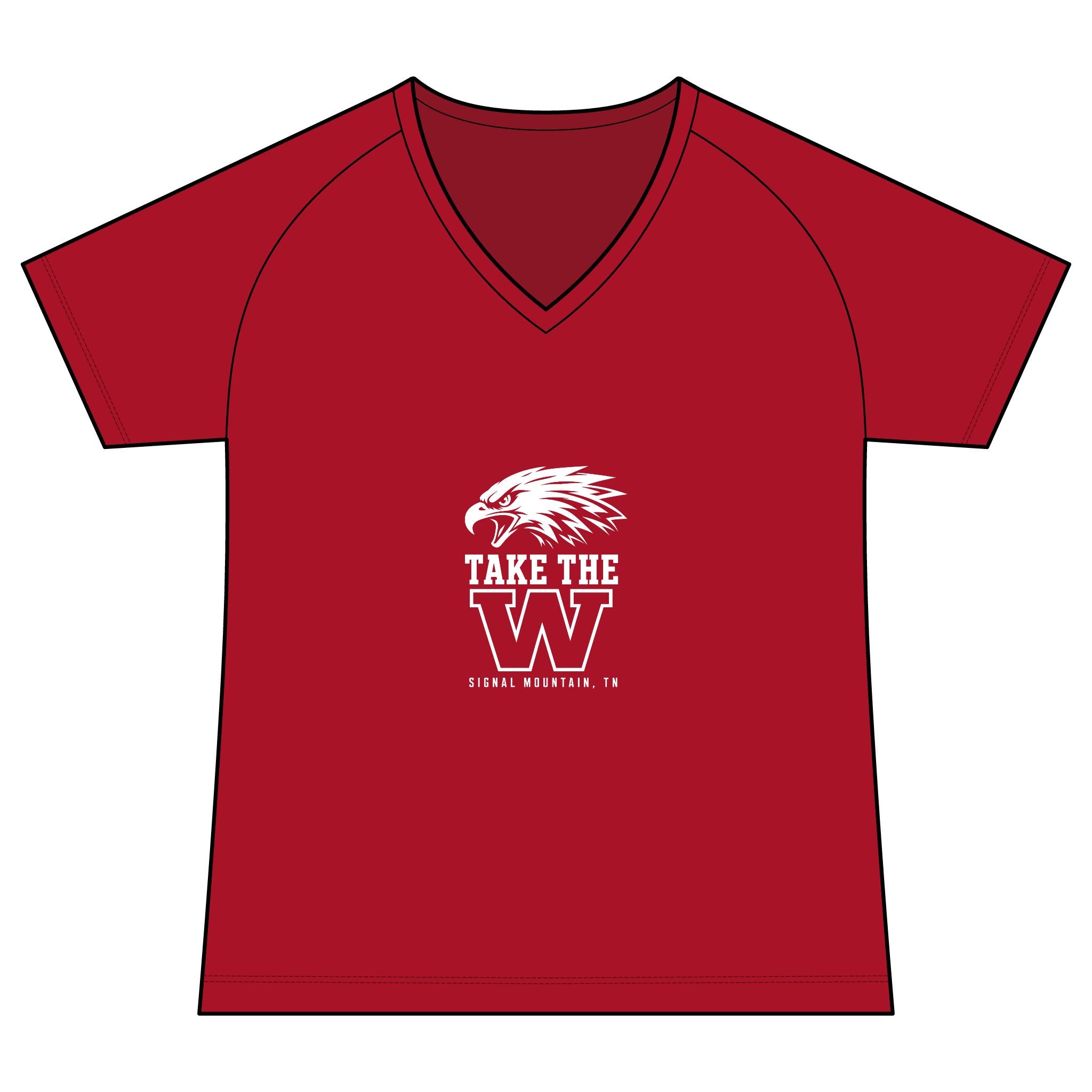 Women's Take the W Performance V-Neck — Signal Mountain, TN