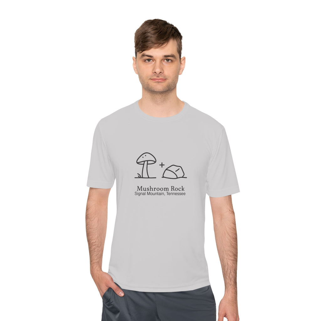 Men's Mushroom + Rock Performance Tee — Signal Mountain, TN