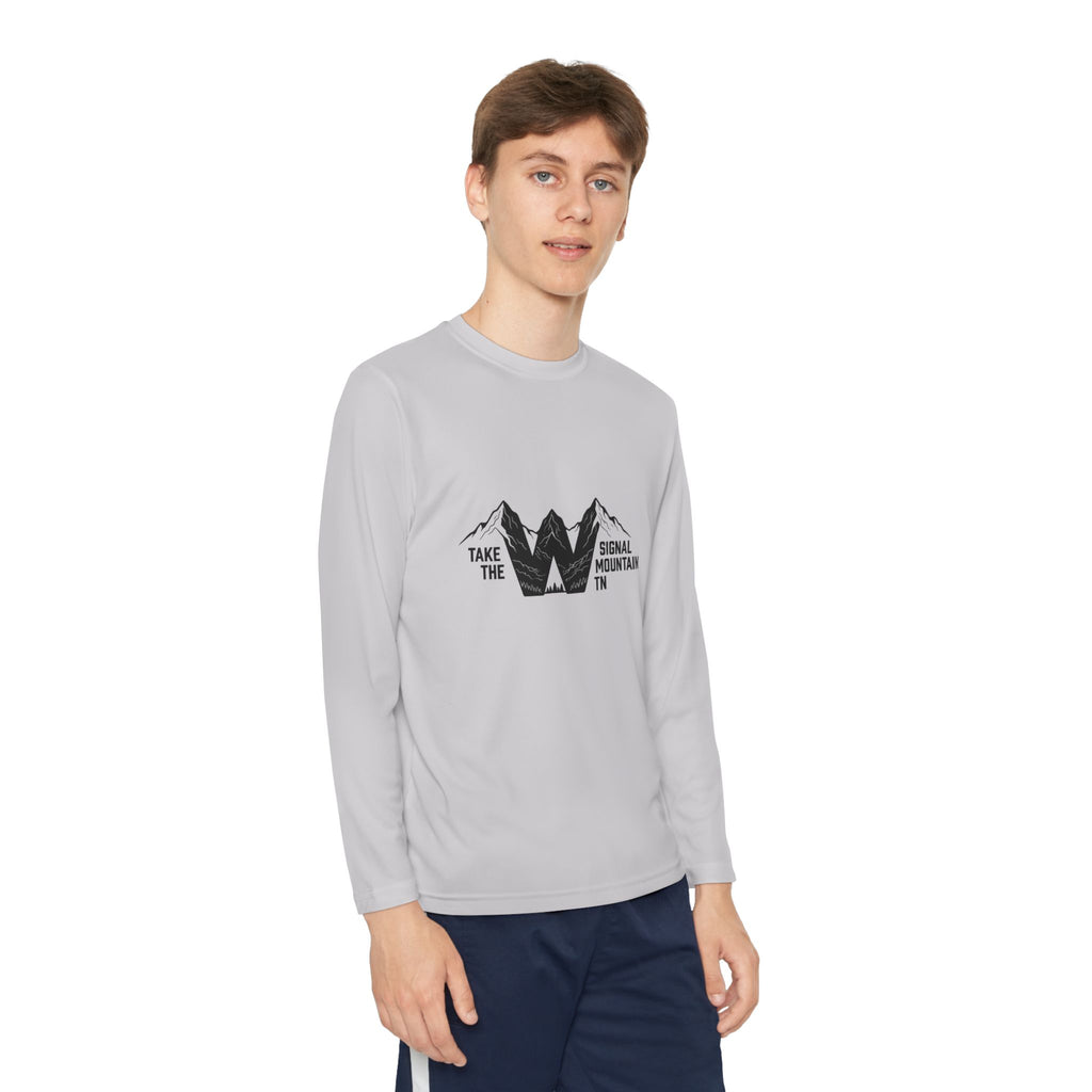 Youth Take the W Long Sleeve Performance Tee — Signal Mountain, TN