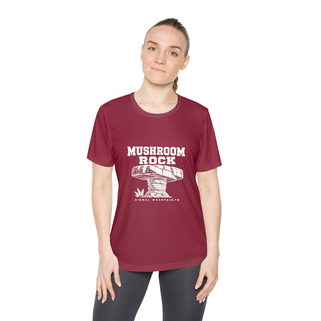Women's Mushroom Rock Performance Tee — Signal Mountain, TN