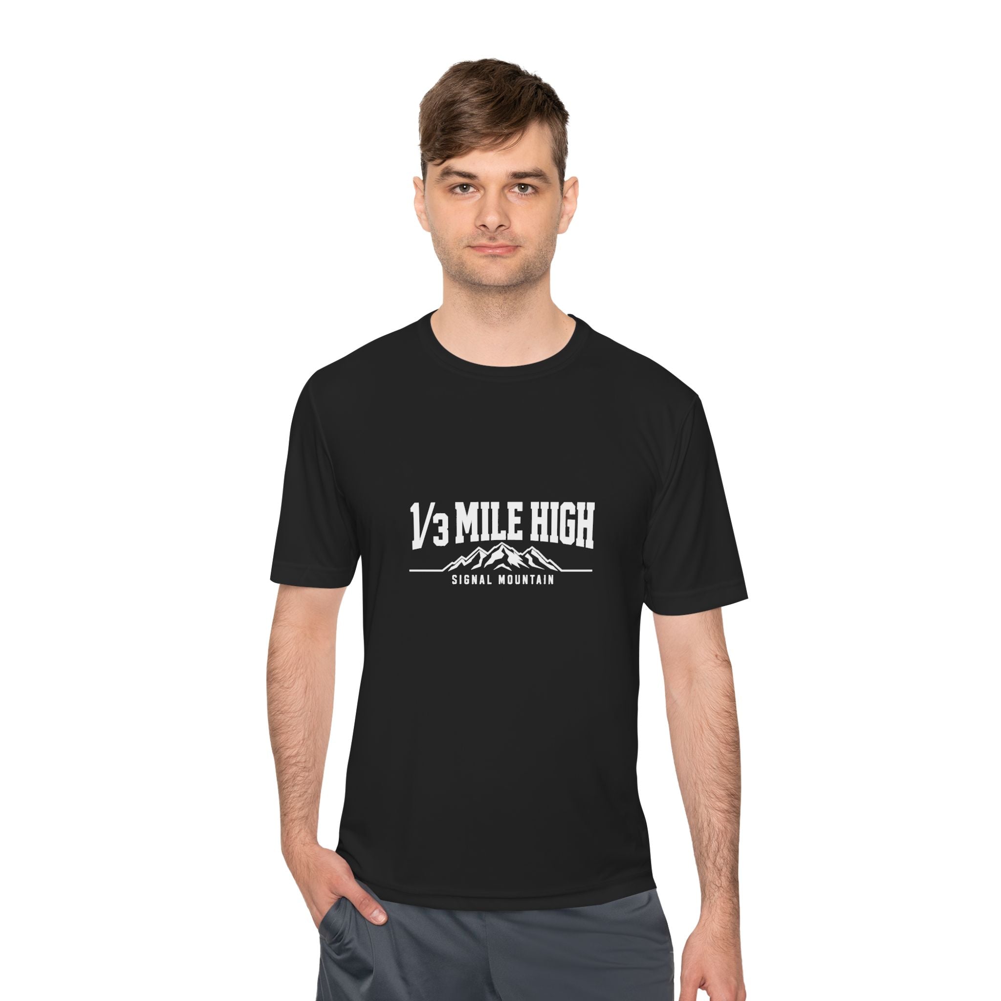 Men's 1/3 Mile High Performance Tee — Signal Mountain, TN