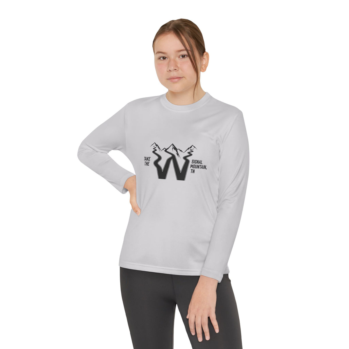 Youth Take the W Road Long Sleeve Performance Tee — Signal Mountain, TN