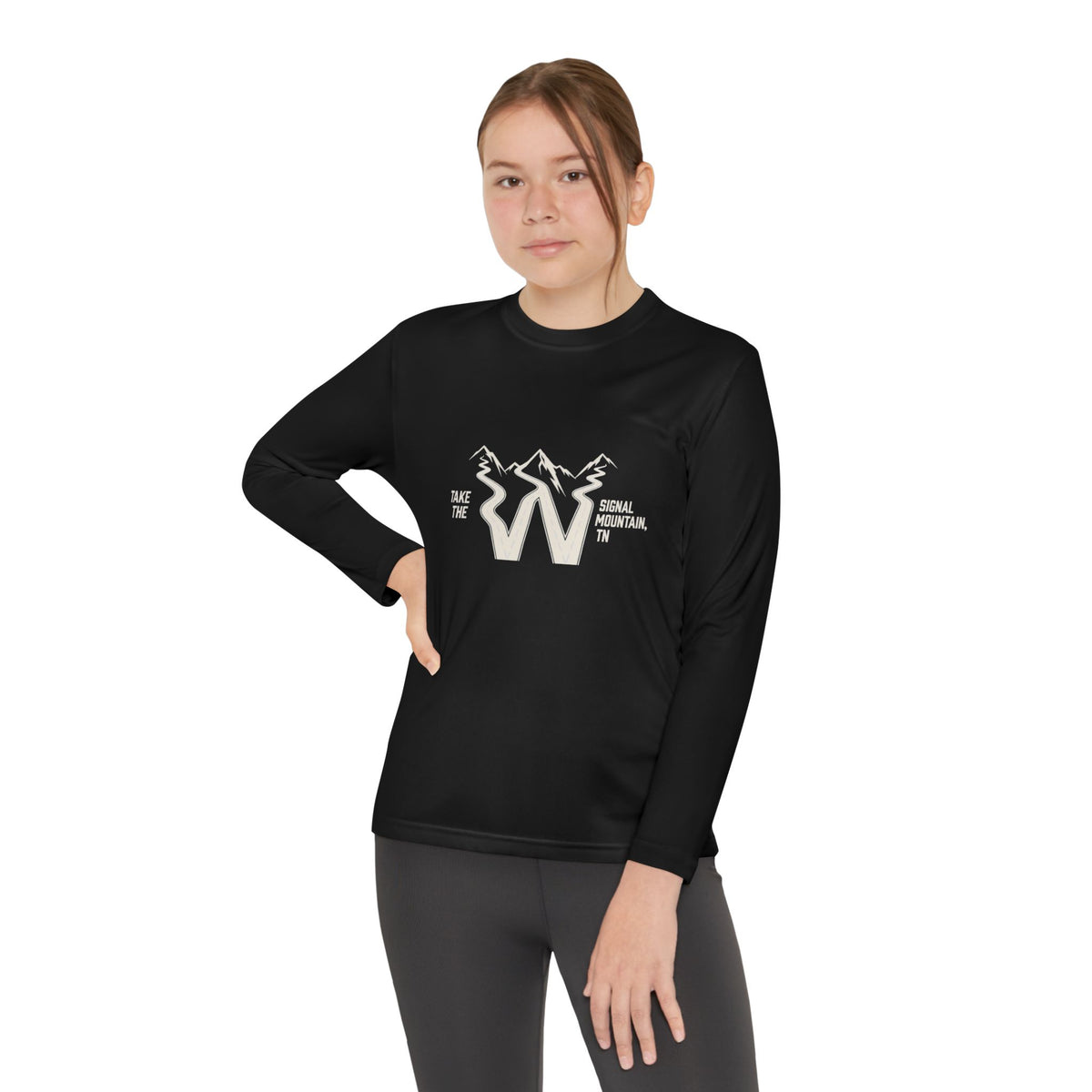 Youth Take the W Road Long Sleeve Performance Tee — Signal Mountain, TN