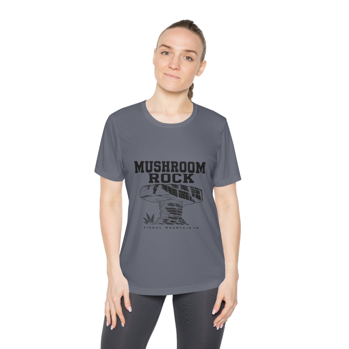 Women's Mushroom Rock Performance Tee — Signal Mountain, TN