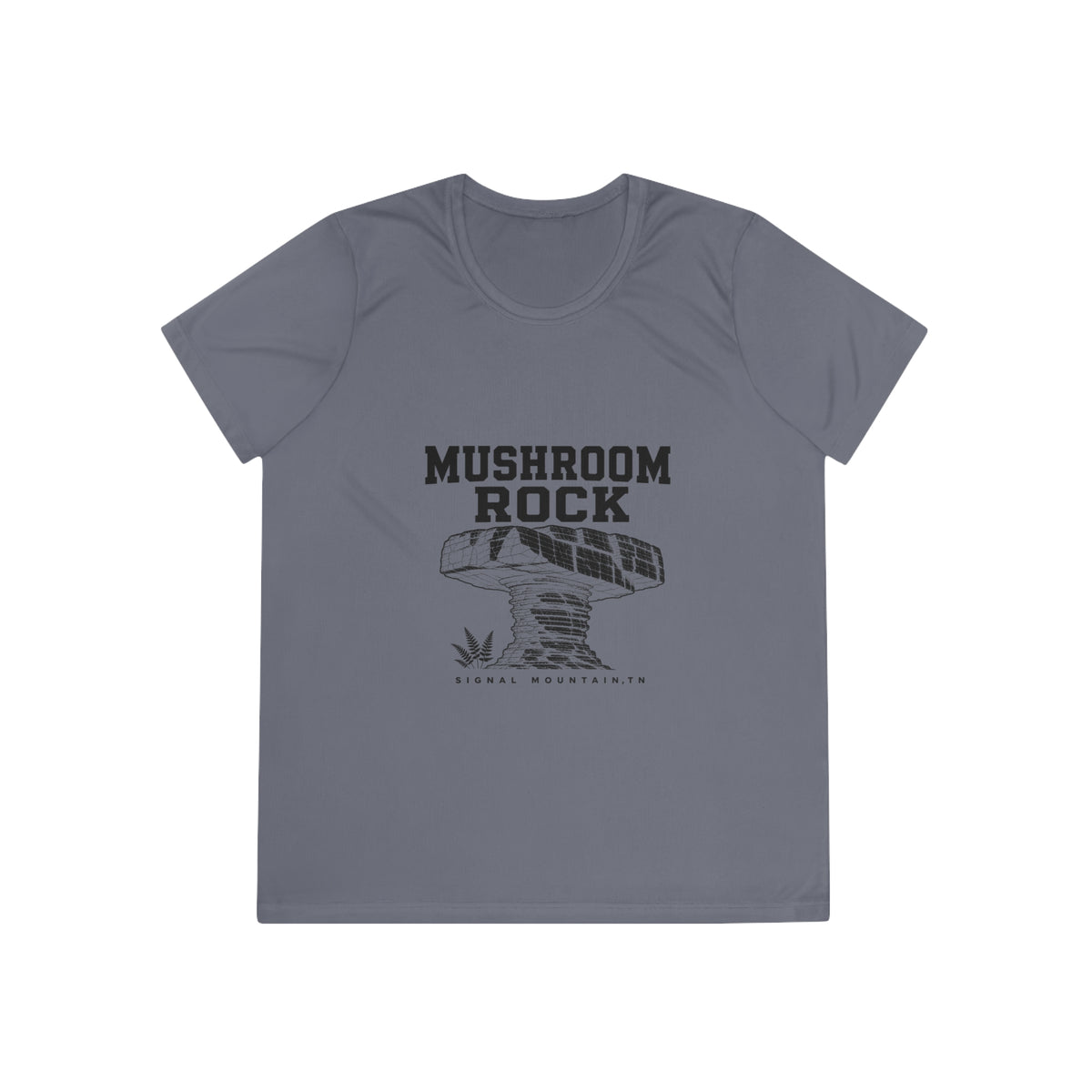Women's Mushroom Rock Performance Tee — Signal Mountain, TN
