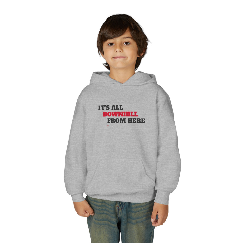 Youth It's All Downhill From Here Hoodie — Signal Mountain, TN