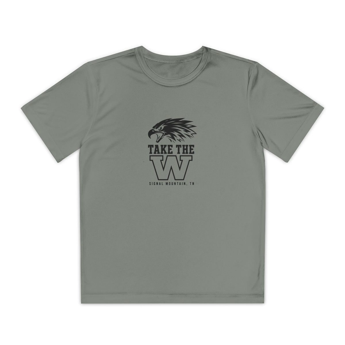 Youth Take the W Eagle Performance Tee — Signal Mountain, TN