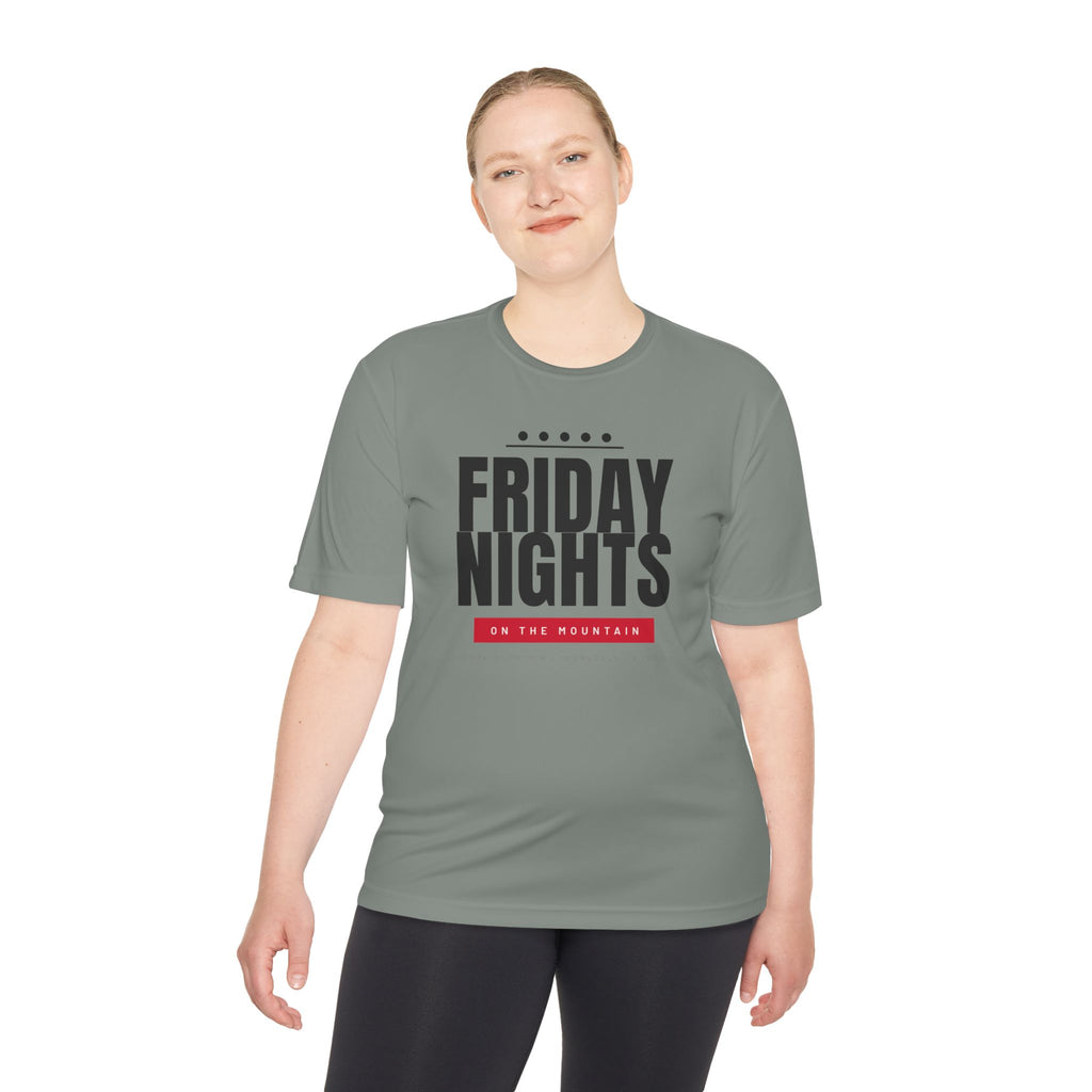Men's Friday Nights on the Mountain Performance Tee — Signal Mountain, TN