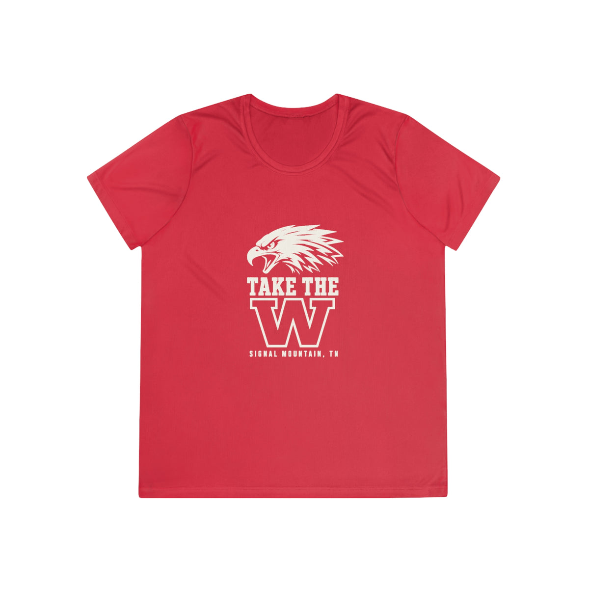 Women's Take the W Eagle Performance Tee — Signal Mountain, TN