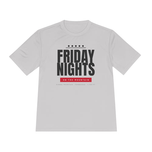 Men's Friday Nights on the Mountain Performance Tee — Signal Mountain, TN