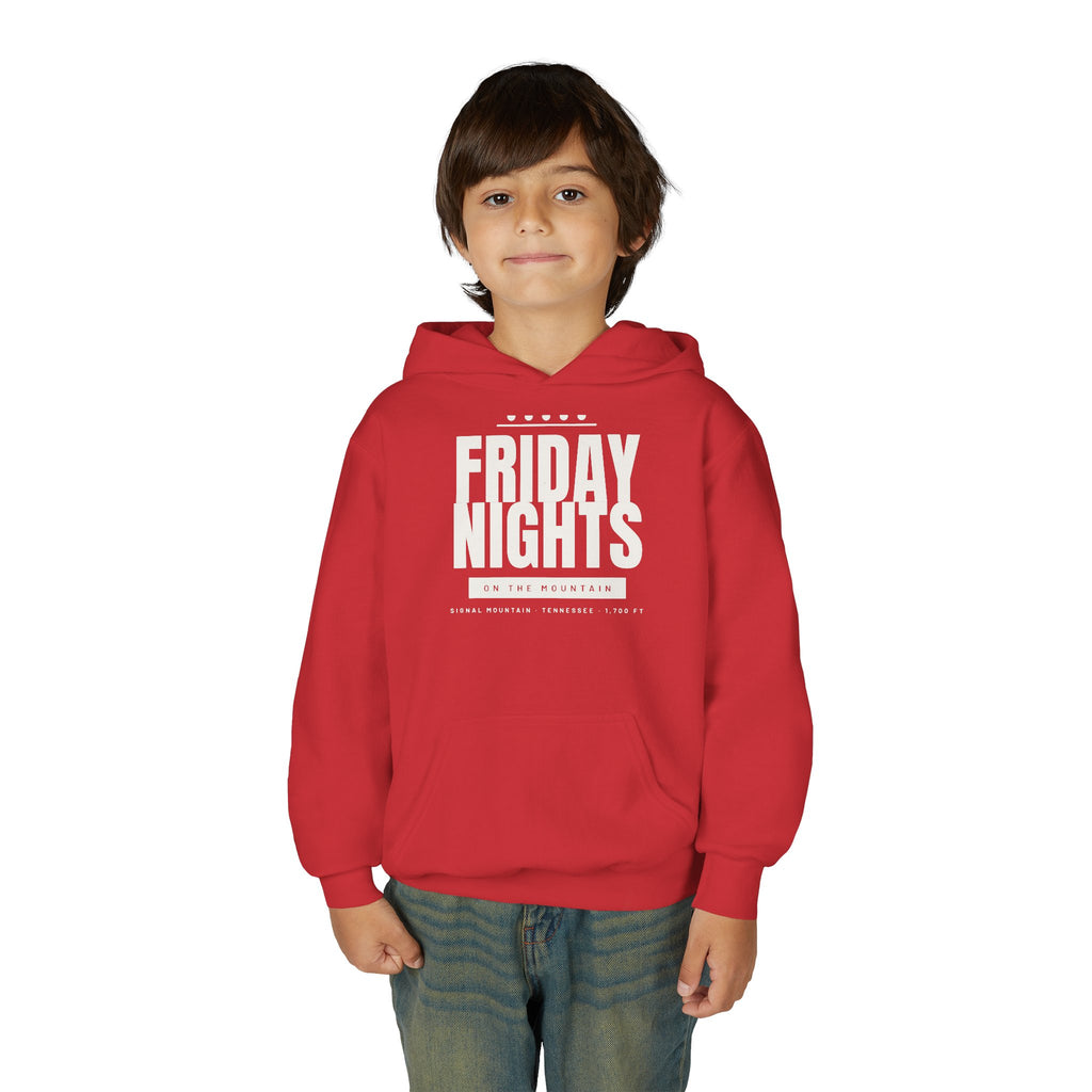 Youth Friday Nights on the Mountain Hoodie — Signal Mountain, TN