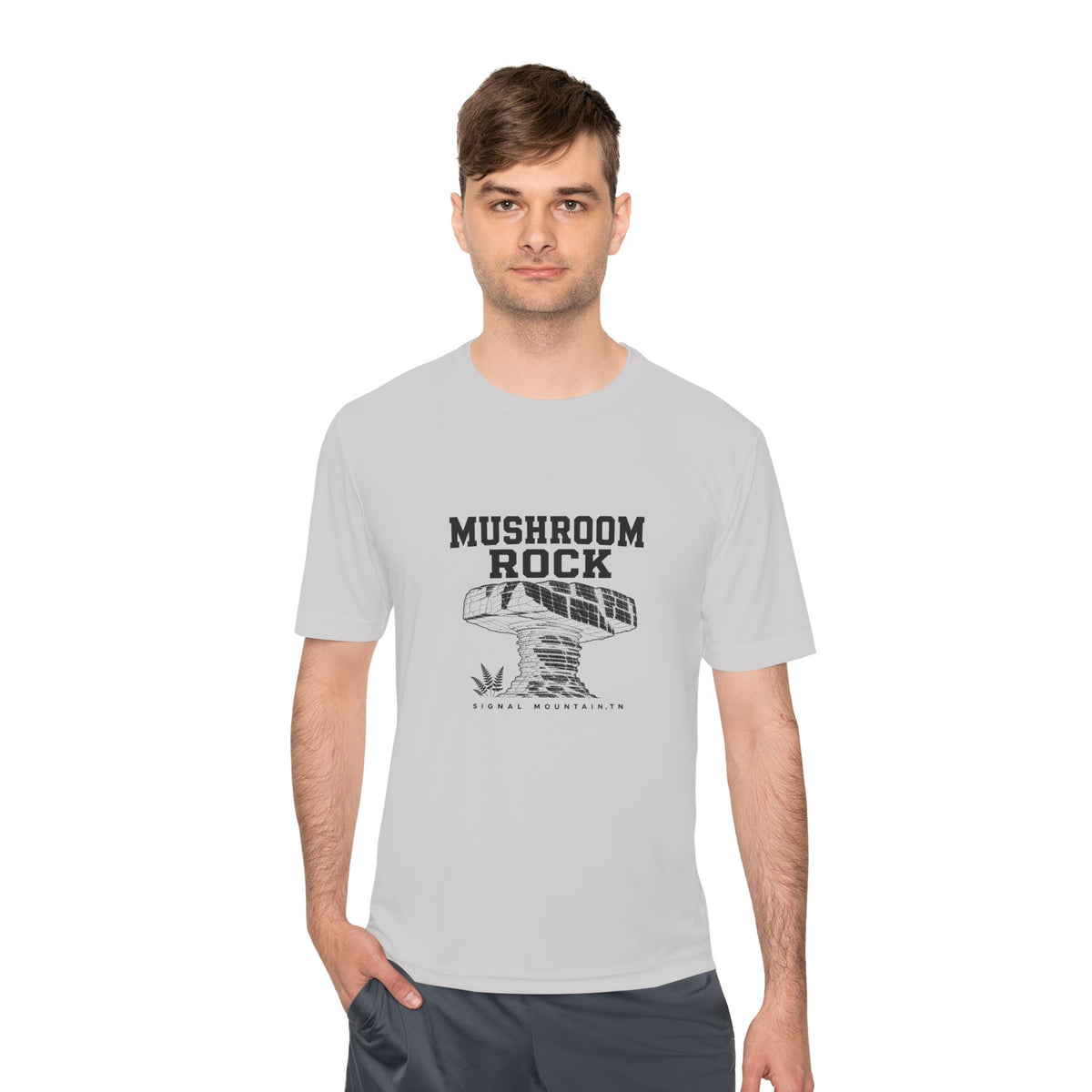 Men's Mushroom Rock Performance Tee — Signal Mountain, TN