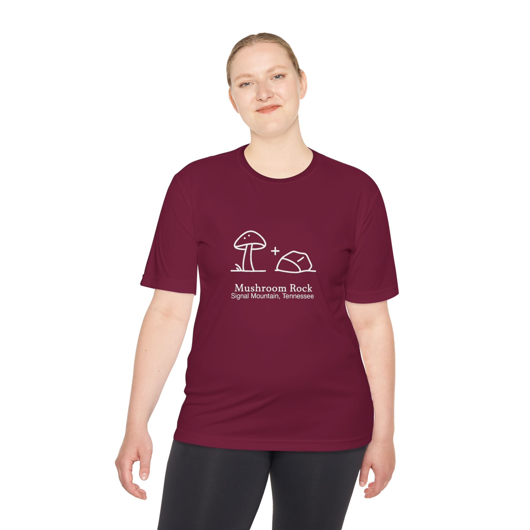Men's Mushroom + Rock Performance Tee — Signal Mountain, TN