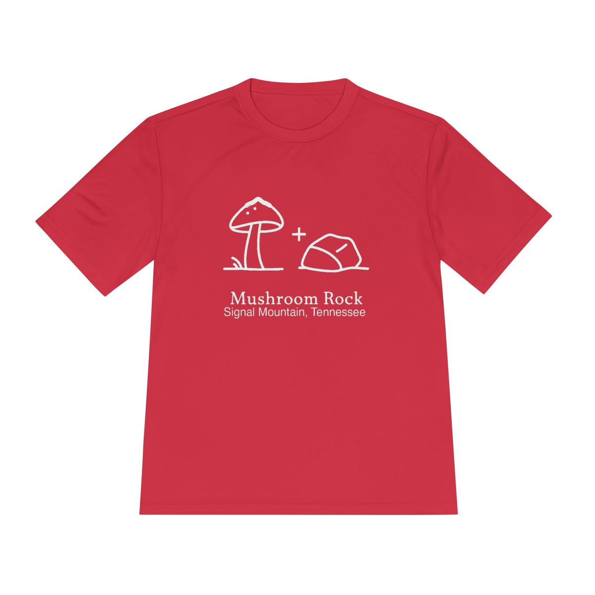 Men's Mushroom + Rock Performance Tee — Signal Mountain, TN
